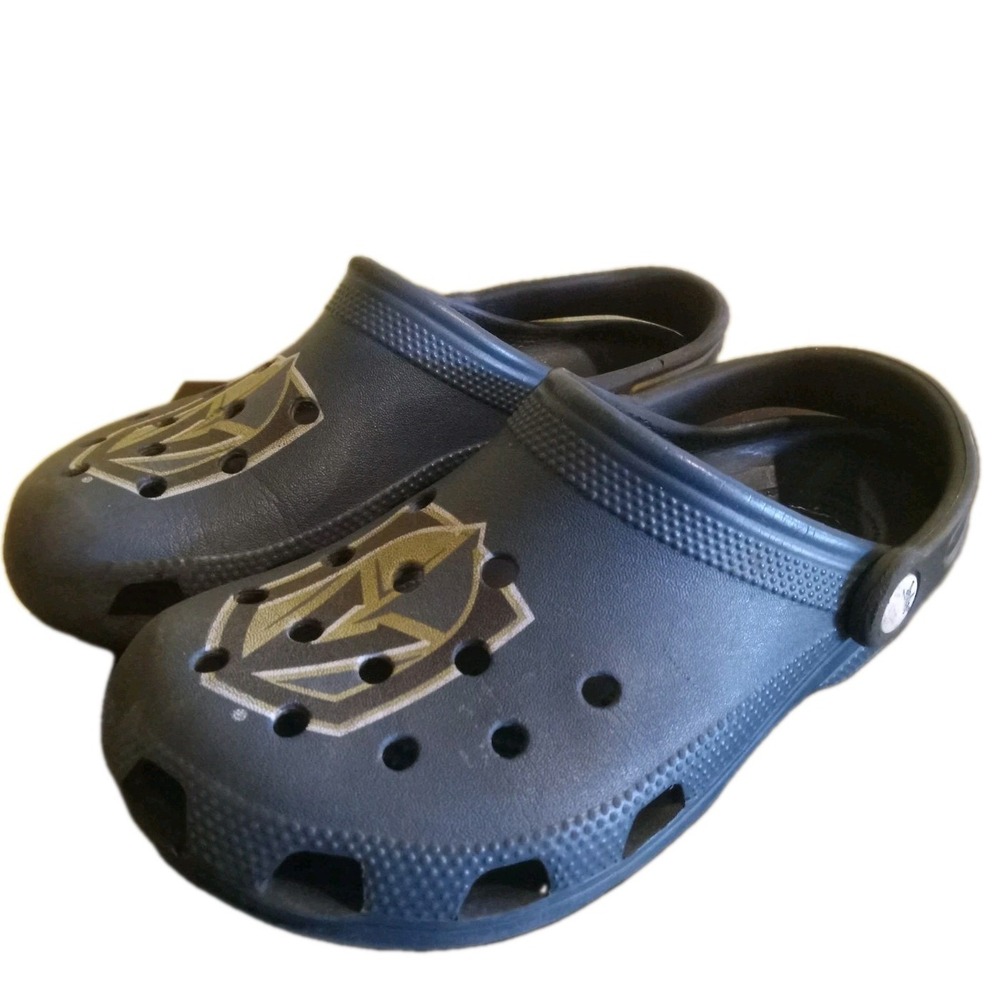 Crocs NHL Vegas Golden Knights Classic Clogs W6 M4 Navy Blue Womens 6 Mens 4